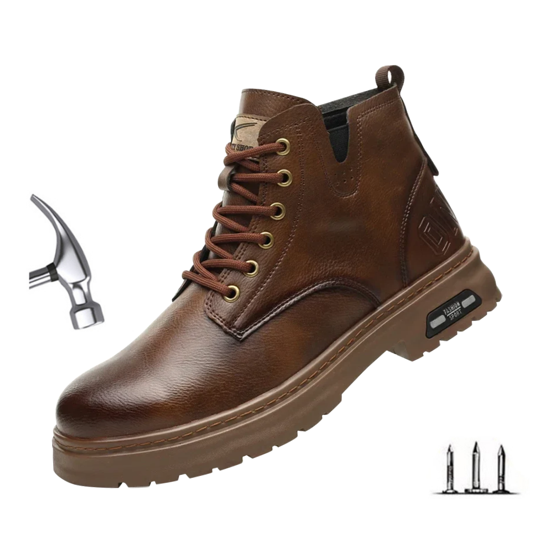 Walter | Cool Lace-Up Boots With Side Zip For Men | Last day 80% off!