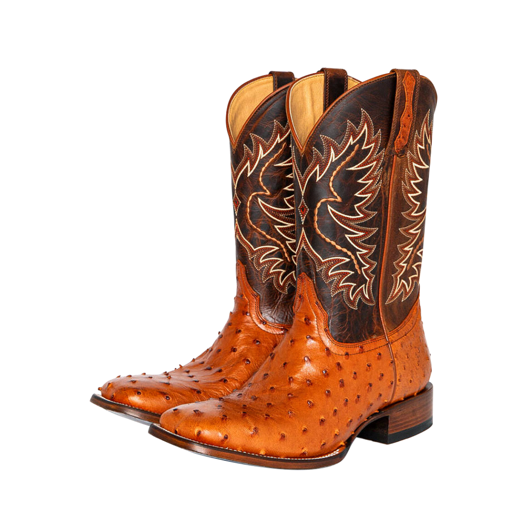 Gustav | Mid-calf Embroidered Leather Boots | Last day 80% off!