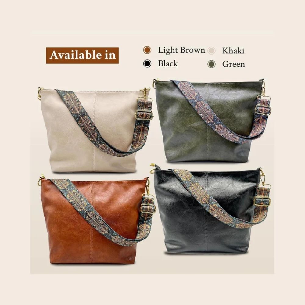 Chelsey’s Vintage Charm | Leather Shoulder Bag | Last day 80% off!