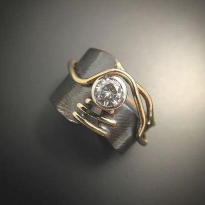 Vintage Dark Silver Zirconia Ring | Last day 80% off!