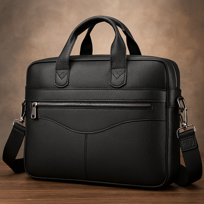 Tyler - Vintage Leather Crossbody Briefcase | Last day 80% off!