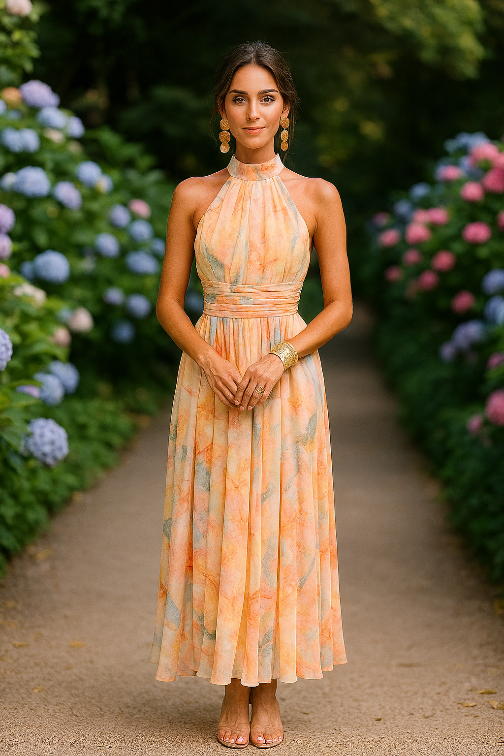 Naira – Watercolor Maxi Dress | Last Day 80% Off!