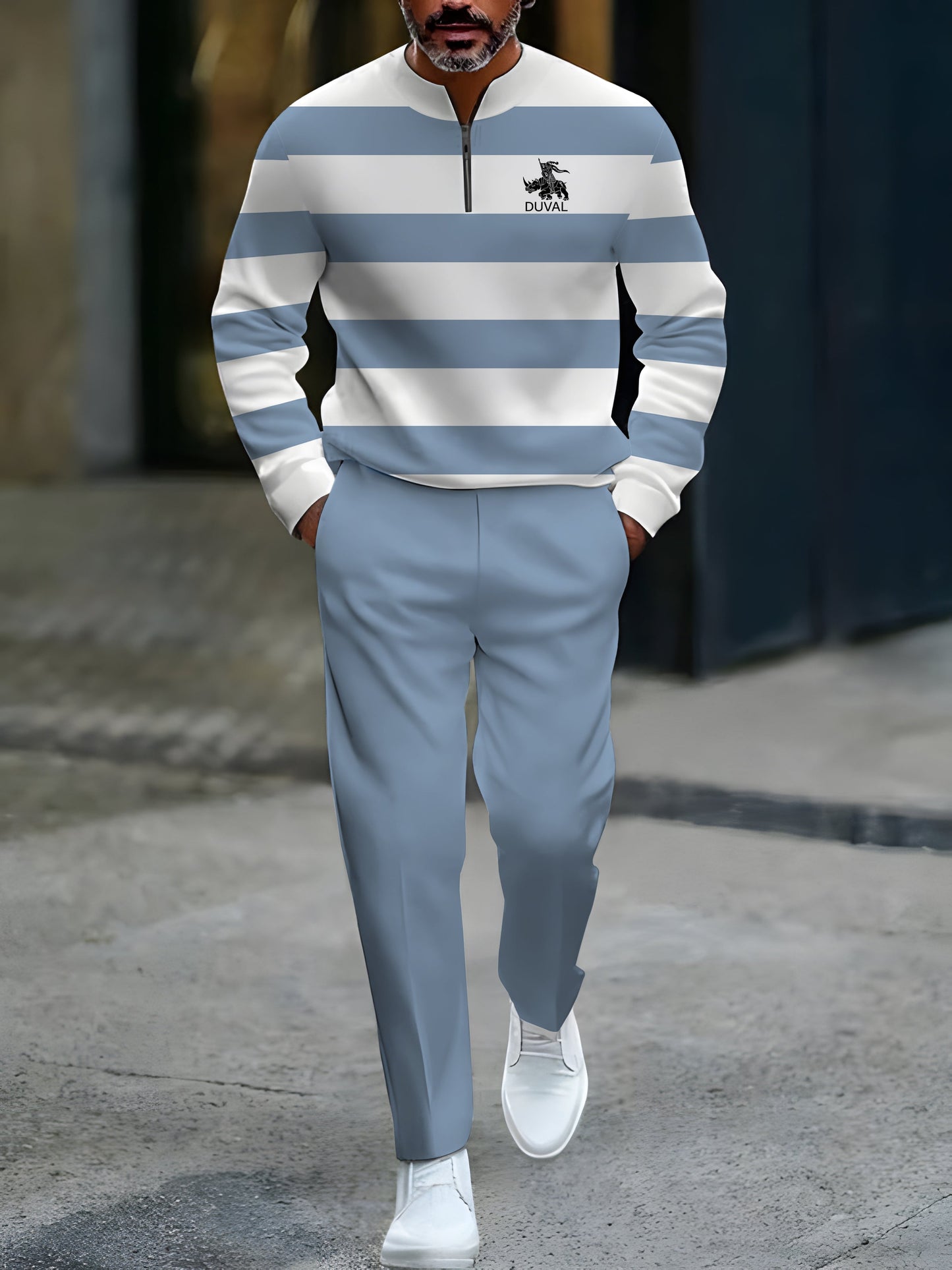 Zipper Long Sleeve Long Pants Two-Piece Set | Last day 80% off!