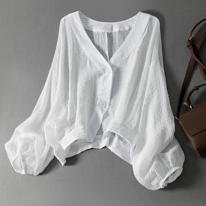 Ella Linen Blouse | Last day 80% off!