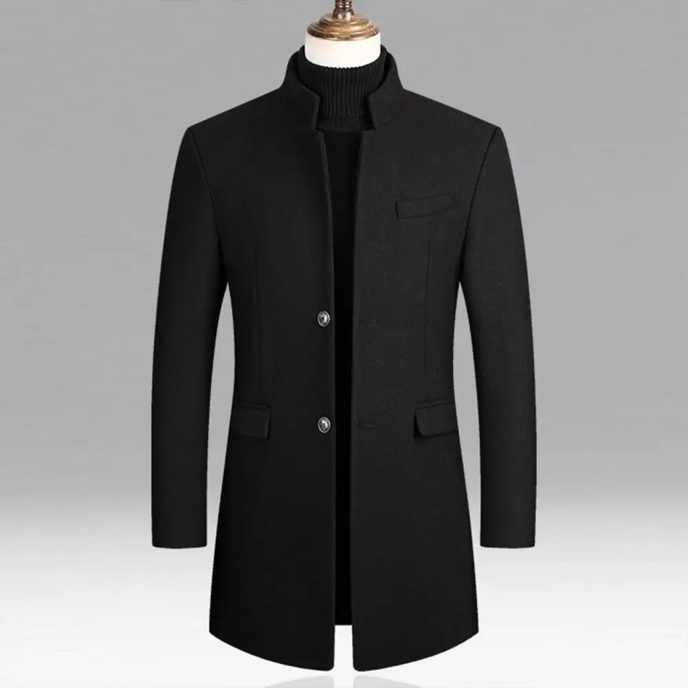 Brand Men's Casual Trench Coat - Style Solid Winter Wool Coat | Last day 80% off!