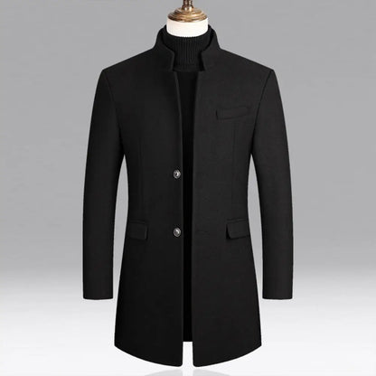 Brand Men's Casual Trench Coat - Style Solid Winter Wool Coat | Last day 80% off!