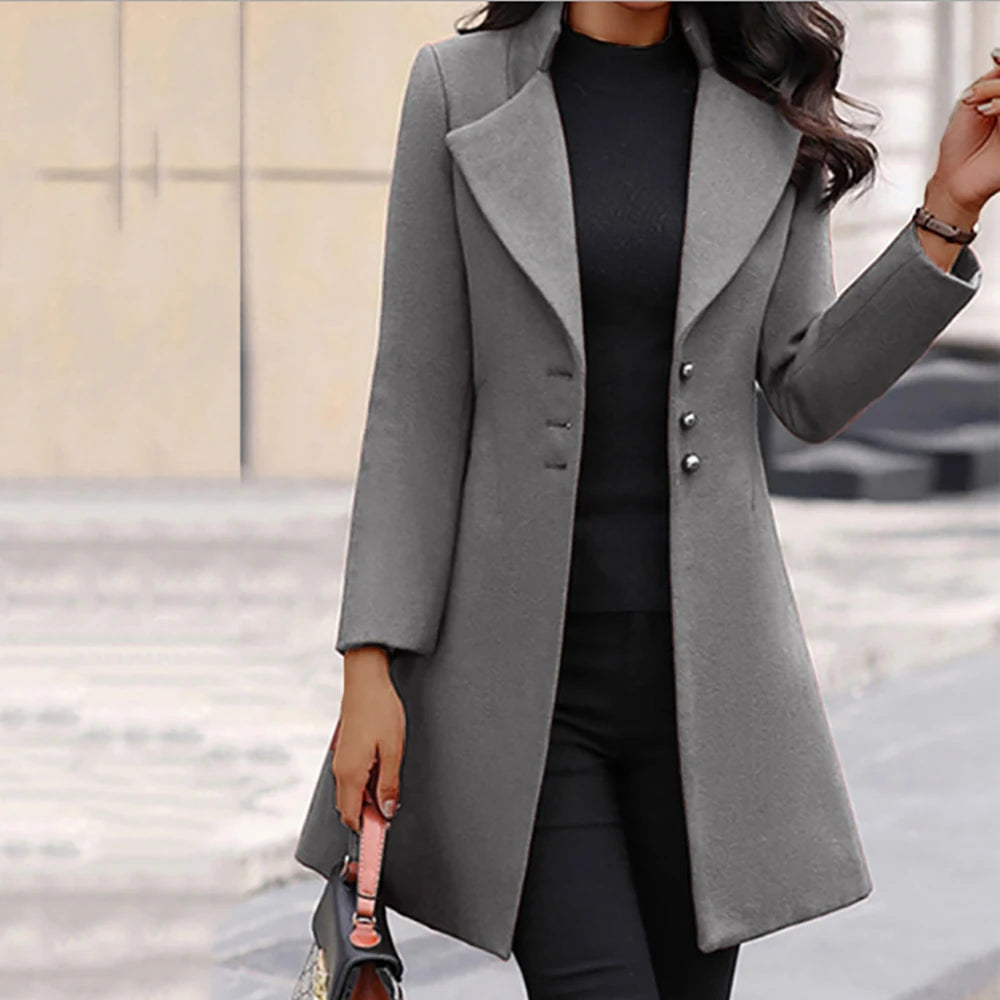 Vicky Women's Slim Trench Coat - Winter Jacket Overcoat | Last day 80% off!