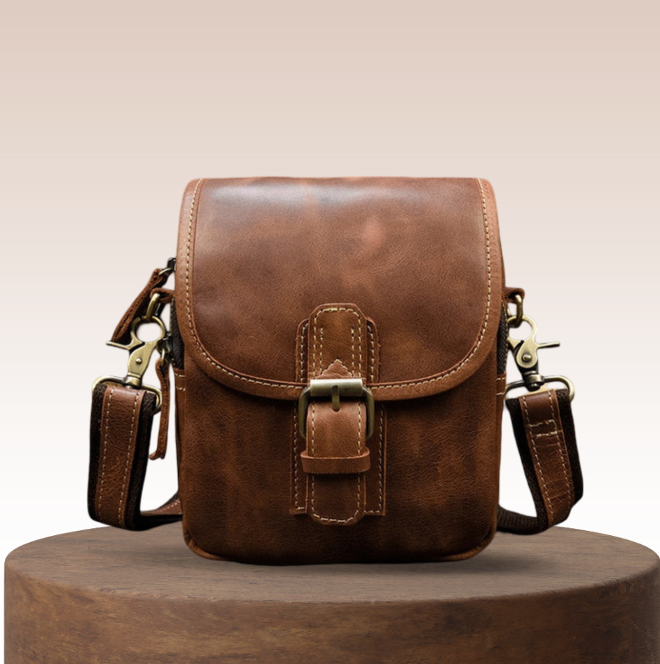 Zachary - Genuine Leather Shoulder Bag for Men | Last day 80% off!