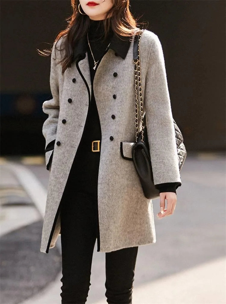 Women's Vintage Wool Coat – Long Autumn Winter Outwear Last day 80% off!