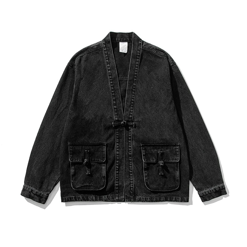 Vintage Wash Denim Kimono | Last day 80% off!