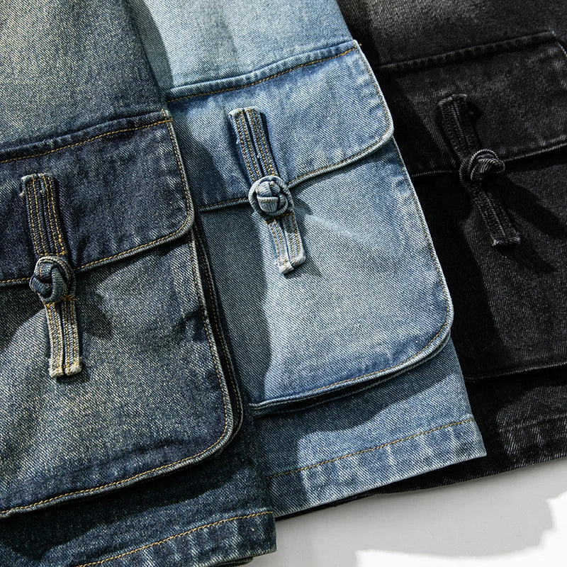 Vintage Wash Denim Kimono | Last day 80% off!