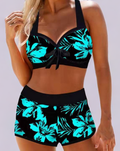 Anna | High-Waisted Swimsuit with Floral Print - Last Day 80% Stock!