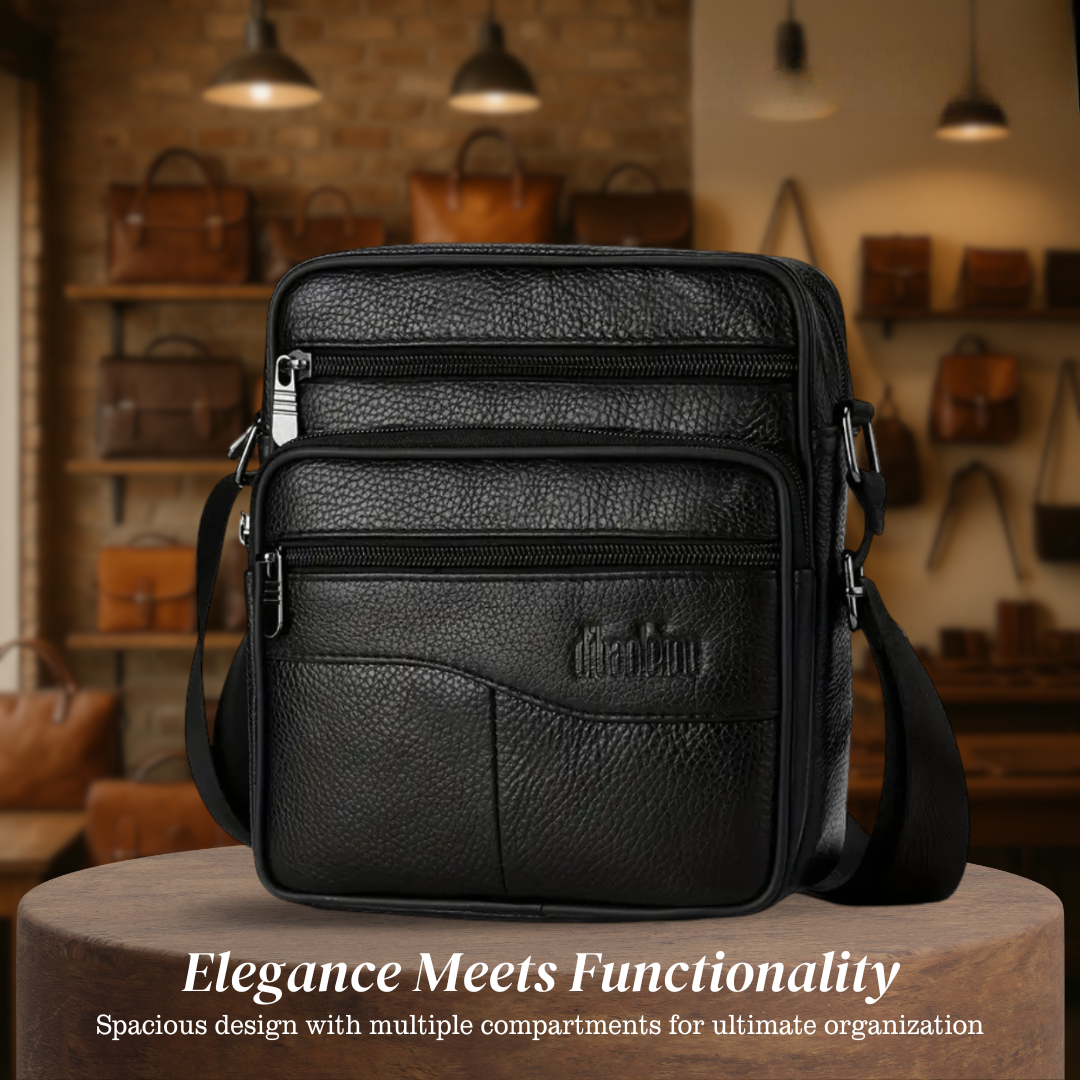 Carter - Leather Multifunctional Shoulder Bag for Men | Last day 80% off!