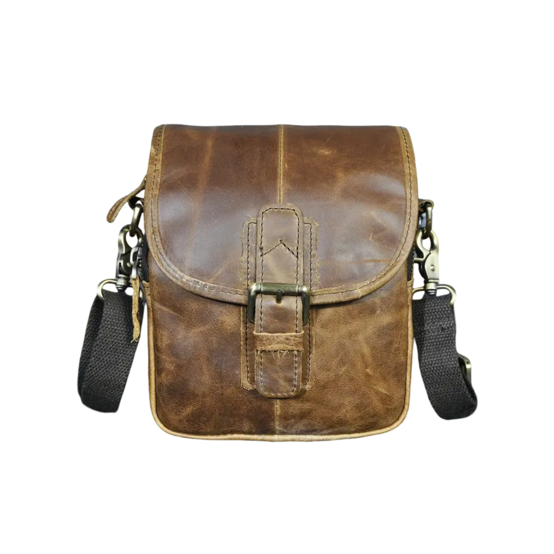 Zachary - Genuine Leather Shoulder Bag for Men | Last day 80% off!