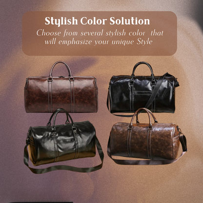 Austin - Leather Weekender Travel Bag | Last day 80% off!