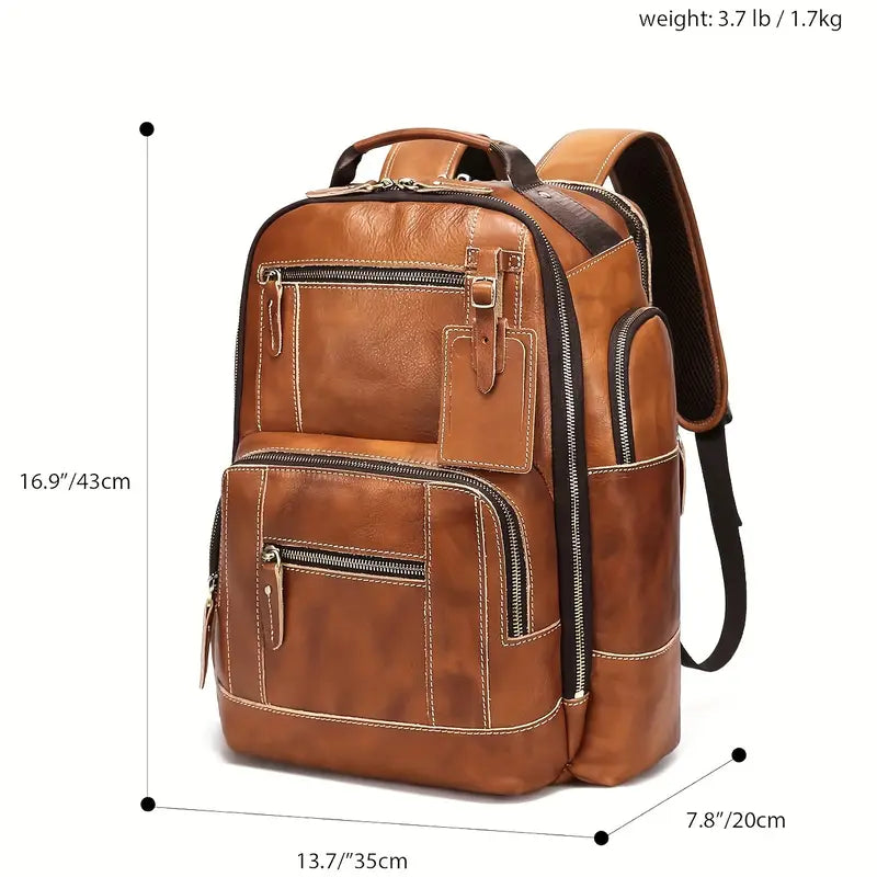 George - Classic Men’s Leather Backpack | Last day 80% off!