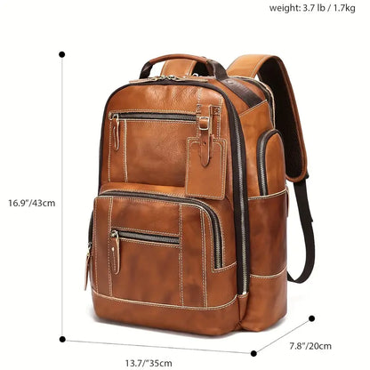 George - Classic Men’s Leather Backpack | Last day 80% off!