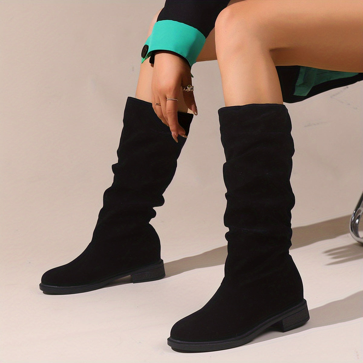 Women's Slouchy Mid Calf Boots | Last Day 80% Off!