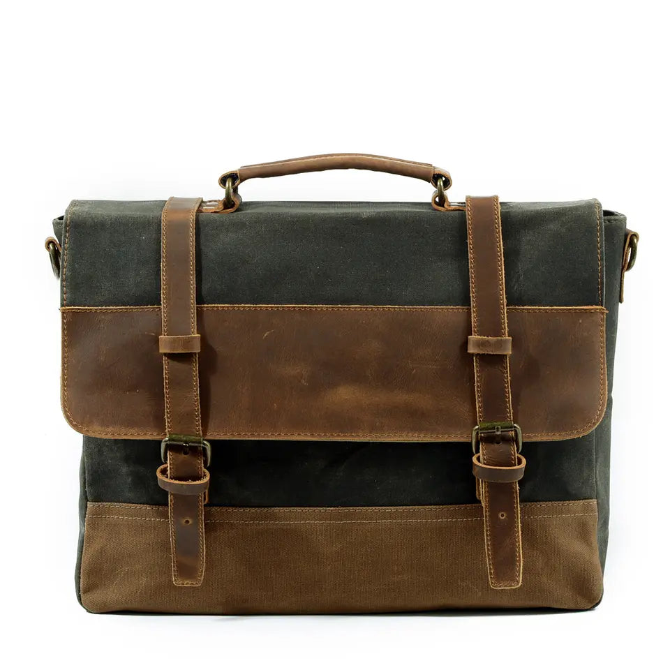 Jack - Water-Resistant Waxed Canvas Messenger Bag | Last day 80% off!