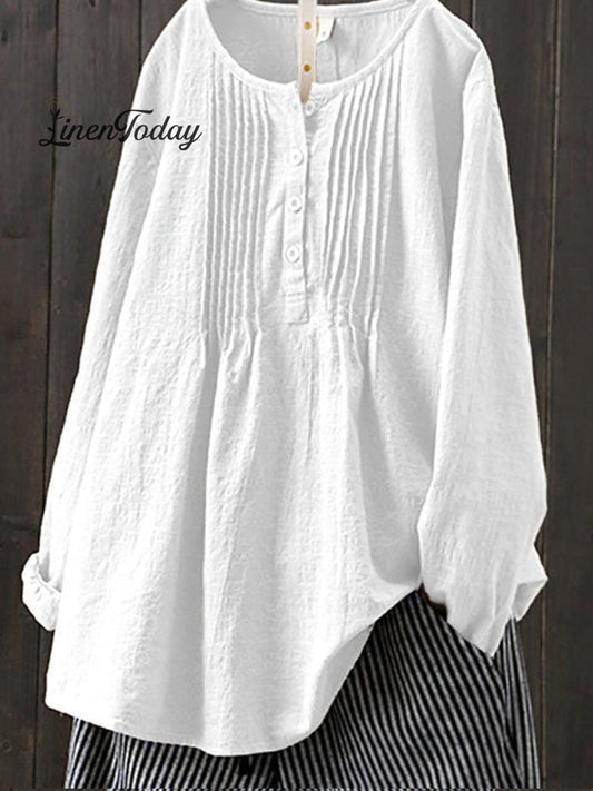 Women's Retro Cotton And Linen Casual Shirt | Last day 80% off!