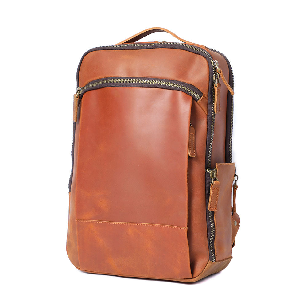 Andrew - Men’s Leather Laptop Rucksack | Last day 80% off!