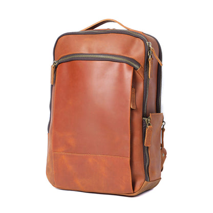 Andrew - Men’s Leather Laptop Rucksack | Last day 80% off!