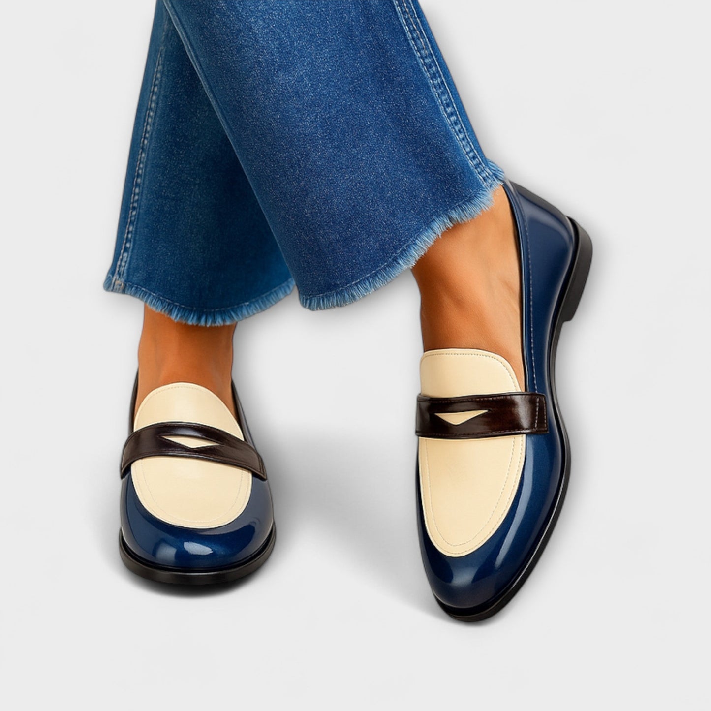 Claudia - Contrast Loafers | Last day 80% off!
