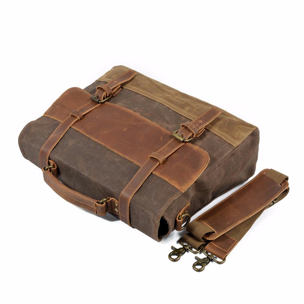 Jack - Water-Resistant Waxed Canvas Messenger Bag | Last day 80% off!