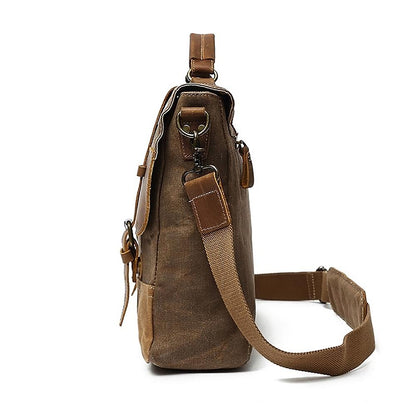 Jack - Water-Resistant Waxed Canvas Messenger Bag | Last day 80% off!
