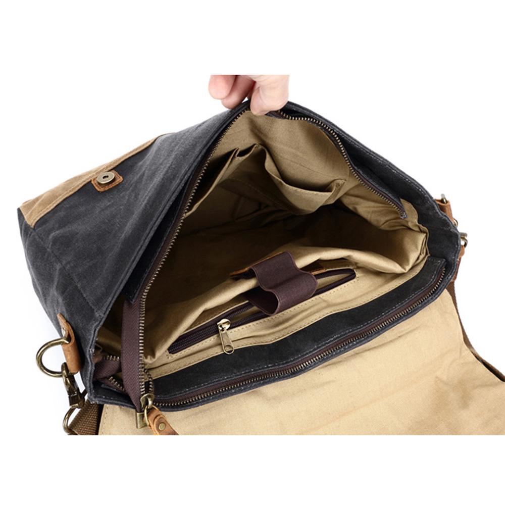 Jack - Water-Resistant Waxed Canvas Messenger Bag | Last day 80% off!