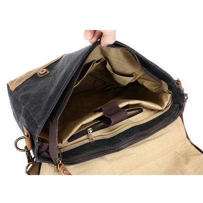 Jack - Water-Resistant Waxed Canvas Messenger Bag | Last day 80% off!