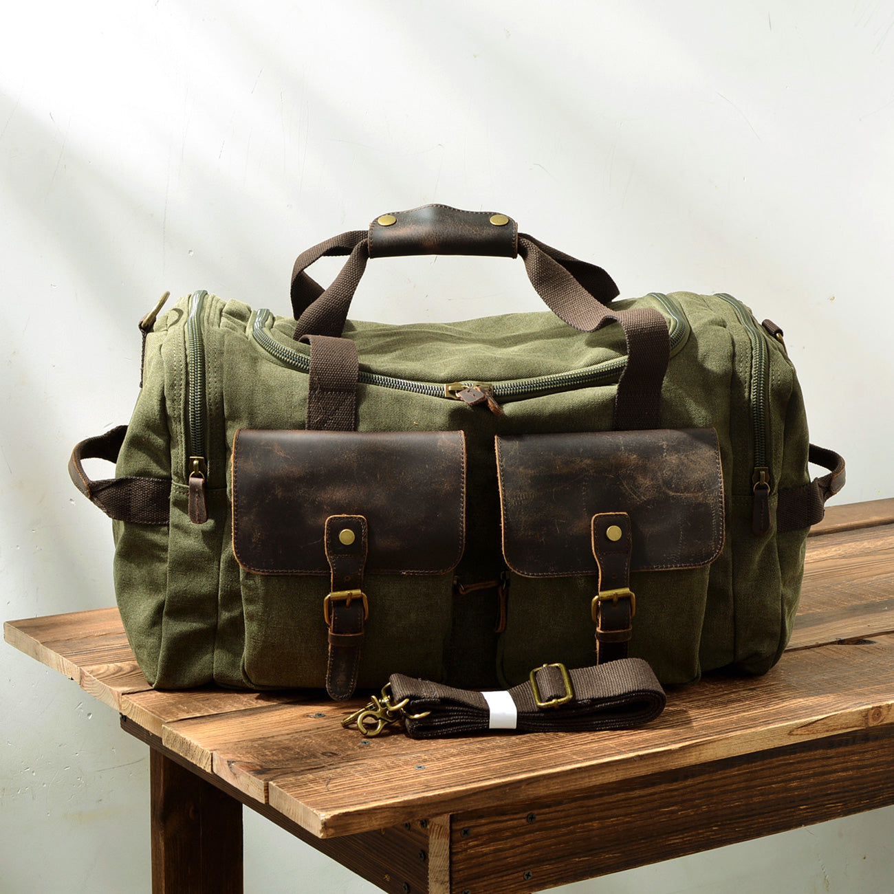 David - Mens Canvas Leather Duffle Bags | Last day 80% off!