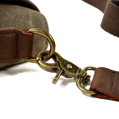 William - Small Canvas Leather Sling Bag | Last day 80% off!