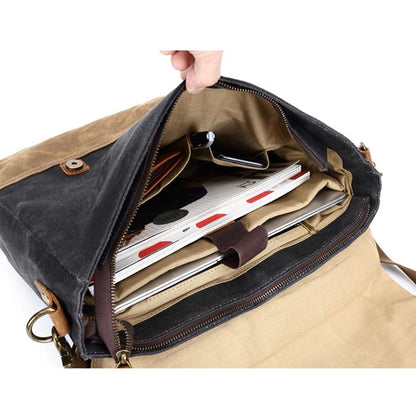 Jack - Water-Resistant Waxed Canvas Messenger Bag | Last day 80% off!
