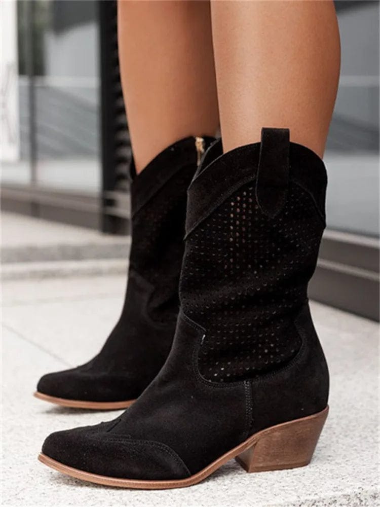 Fenella - Western Boots | Last Day 80% Off!
