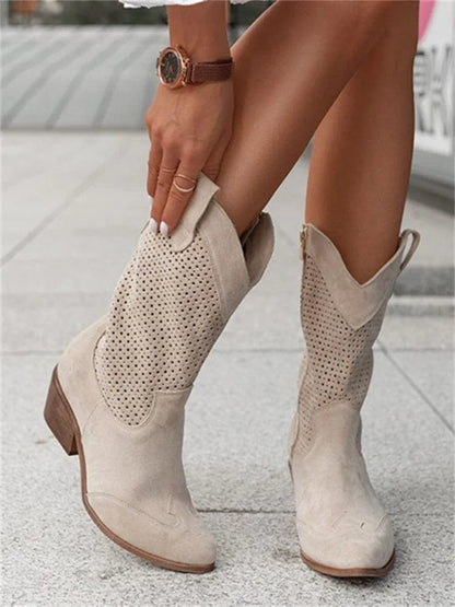 Fenella - Western Boots | Last Day 80% Off!
