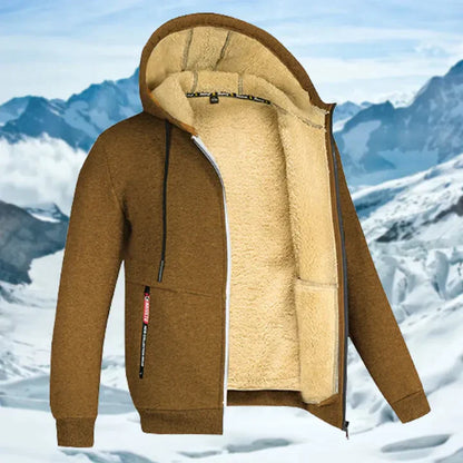 Gilben - Men's Winter Jacket with Hood and Fleece | Last day 80% off!