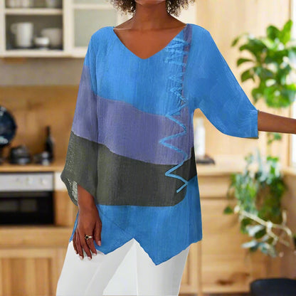 Eli | Linen/Viscose Tummy Coverage Shirt | Last day 80% off!