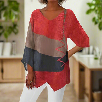 Eli | Linen/Viscose Tummy Coverage Shirt | Last day 80% off!