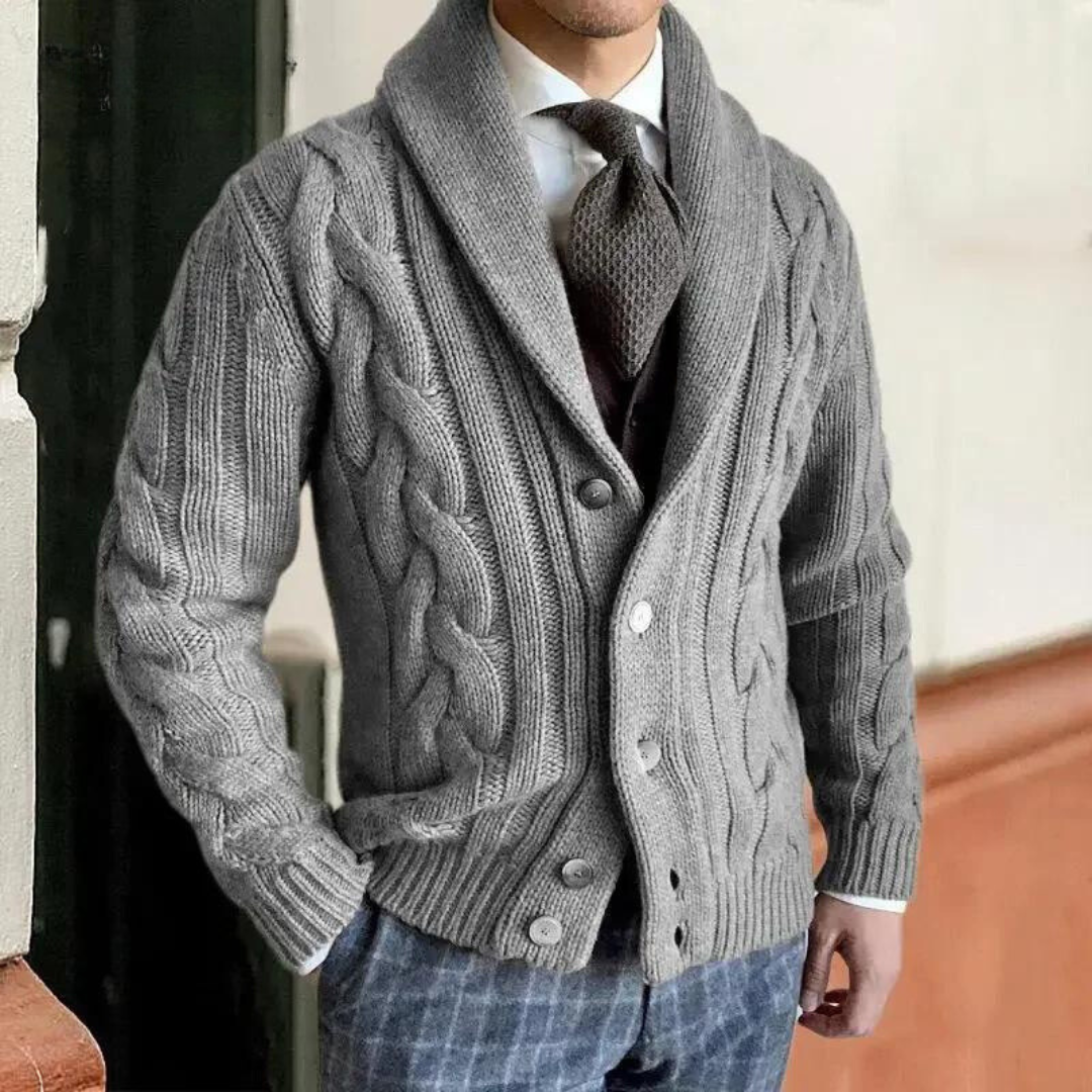 Charles - The Classic Knit Cardigan | Last Day 80% Off!