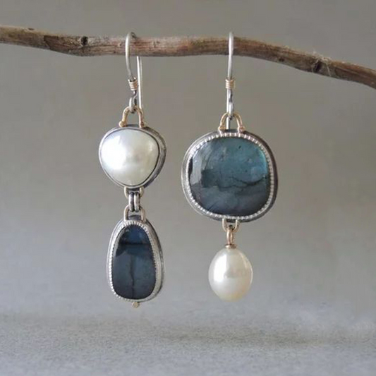 Vintage Natural Blue Stone Earrings | Last day 80% off!