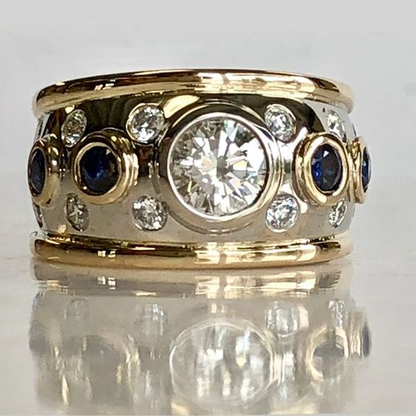 Vintage Golden Inlaid Zirconia Ring | Last day 80% off!
