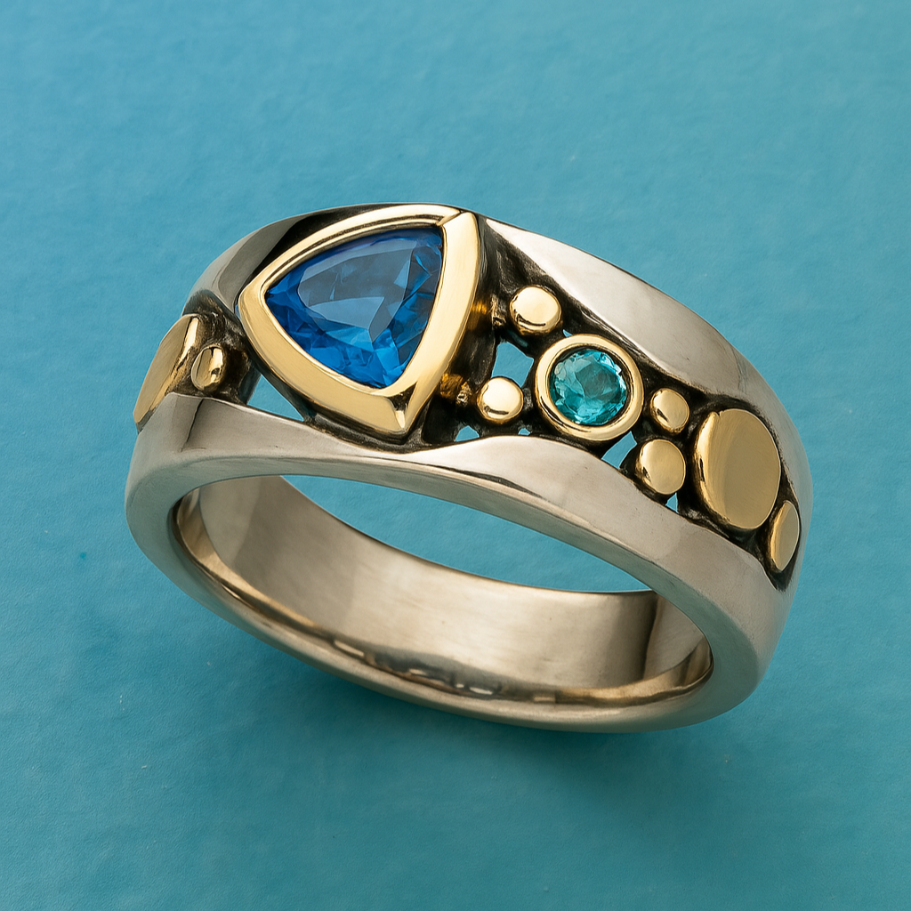 Vintage Blue Crystal Ring | Last day 80% off!
