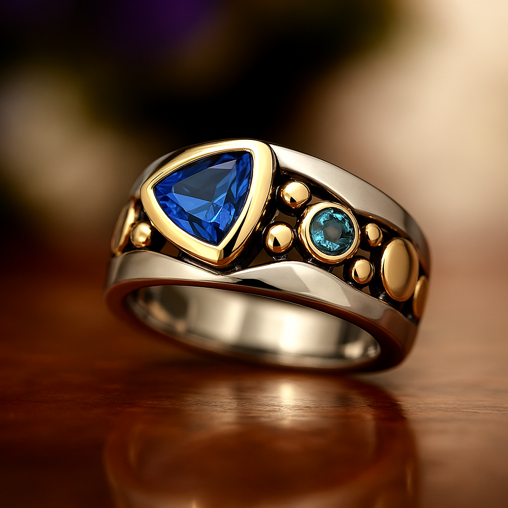 Vintage Blue Crystal Ring | Last day 80% off!