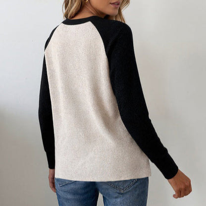 Comfy Long Sleeve V-Neck Sweater | Last day 80% off!