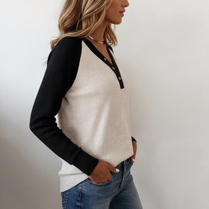 Comfy Long Sleeve V-Neck Sweater | Last day 80% off!