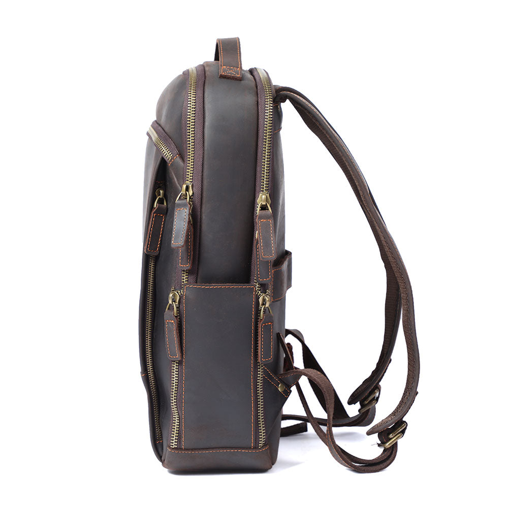 Andrew - Men’s Leather Laptop Rucksack | Last day 80% off!