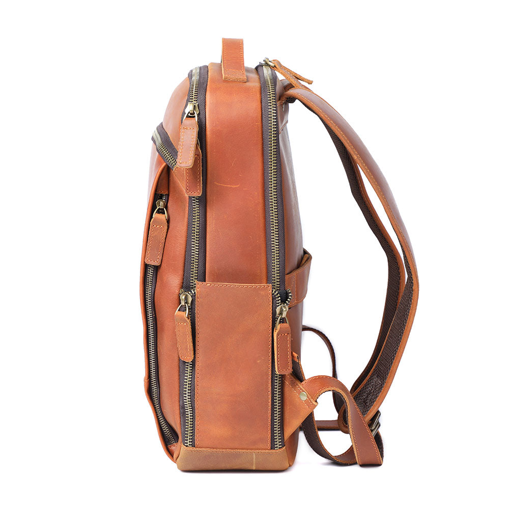 Andrew - Men’s Leather Laptop Rucksack | Last day 80% off!