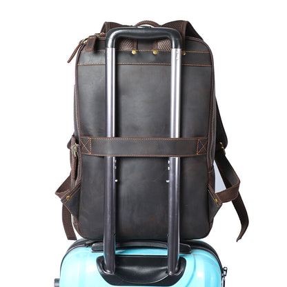 Andrew - Men’s Leather Laptop Rucksack | Last day 80% off!