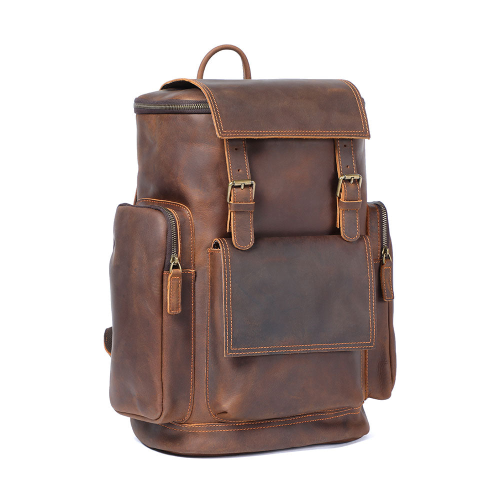 Charles - Men’s Leather Laptop Backpack | Last day 80% off!